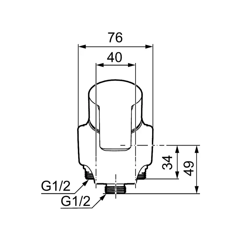 Duschblandare Mora Cera Nedåt 40 cc