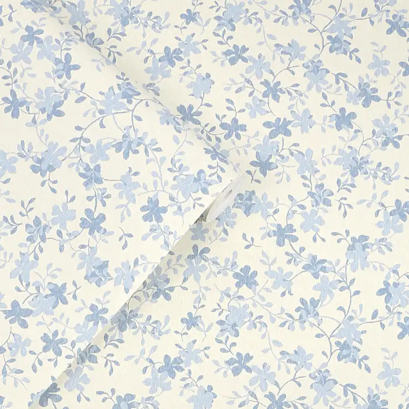 Tapet Laura Ashley Misterton Trail Pale Seaspray Blå 122744