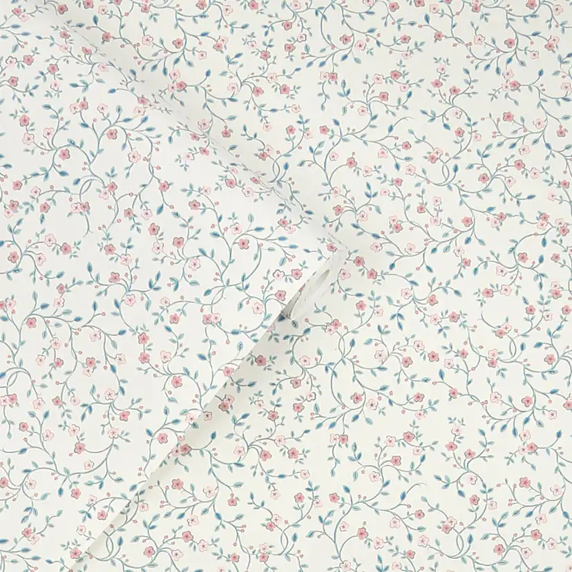 Tapet Laura Ashley Belncow Sprig Dark Duck Egg Blå 122749