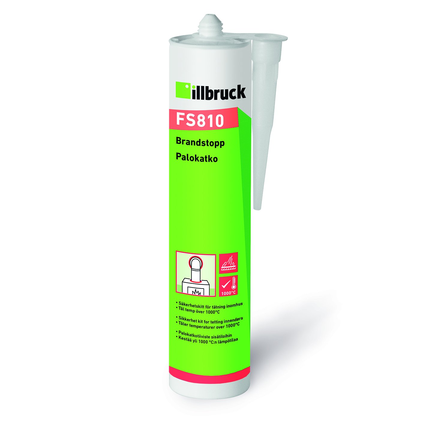 Brandstopp Illbruck FS810 Svart 310ml