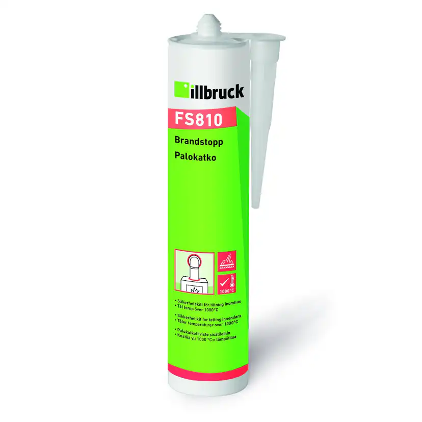Brandstopp Illbruck FS810 Svart 310ml