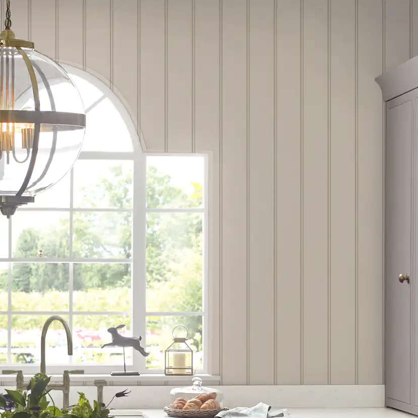 Tapet Laura Ashley Chalford Trä Panelling Dove Grå 122759
