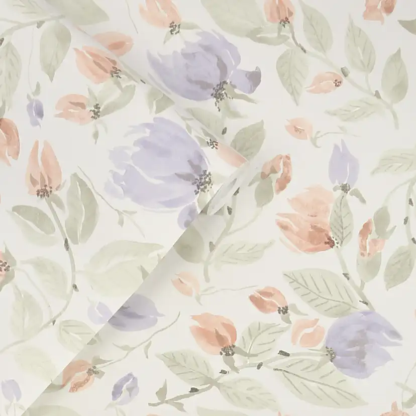 Tapet Laura Ashley Orisia Peony Pale Sage Grön 122761