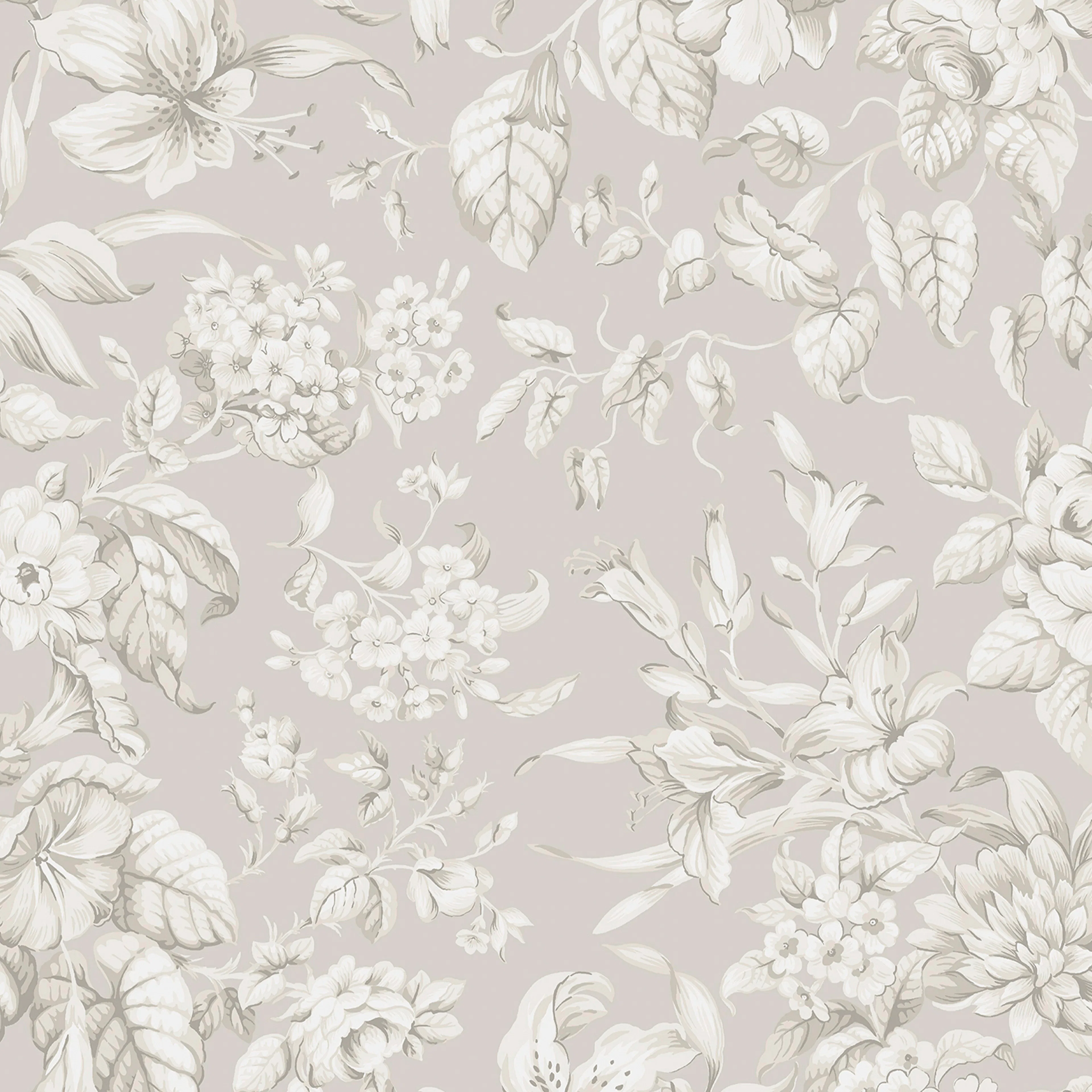 Tapet Laura Ashley Heledd Blooms Dove Grå 122762