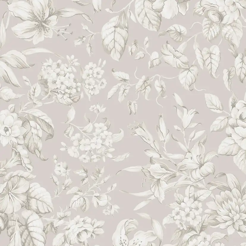 Tapet Laura Ashley Heledd Blooms Dove Grå 122762