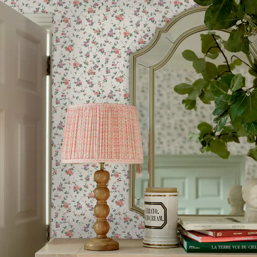 Tapet Laura Ashley Priory Coral Rosa 122765