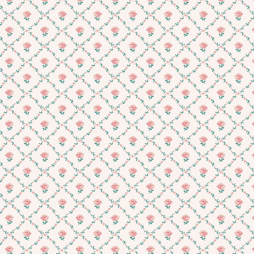 Tapet Laura Ashley Kate Coral Rosa 122766