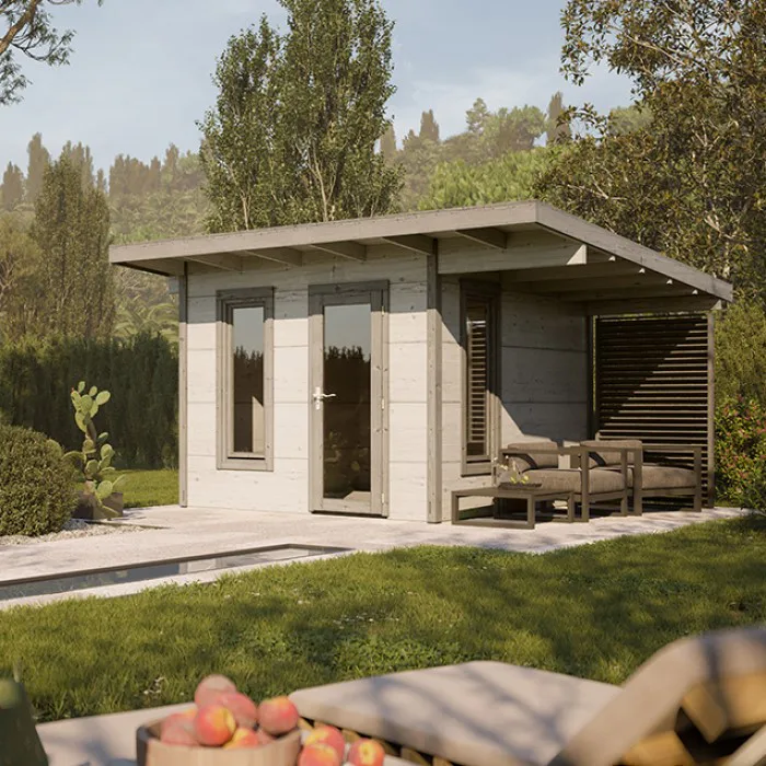 Trädgårdshus Palmako Grace 8,7+4,1 m2