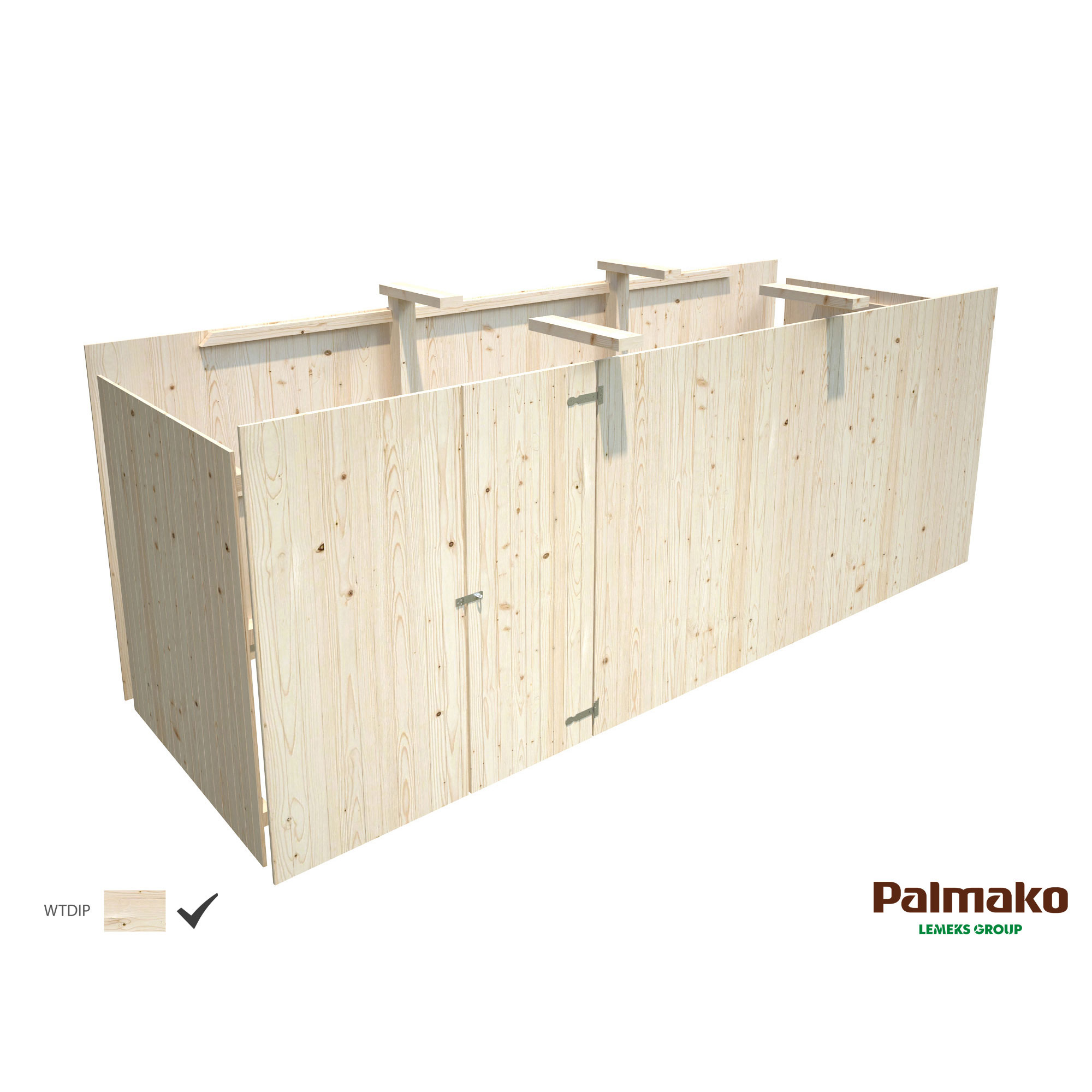 Förråd Palmako 10 m2 tillbehör till Carport Karl