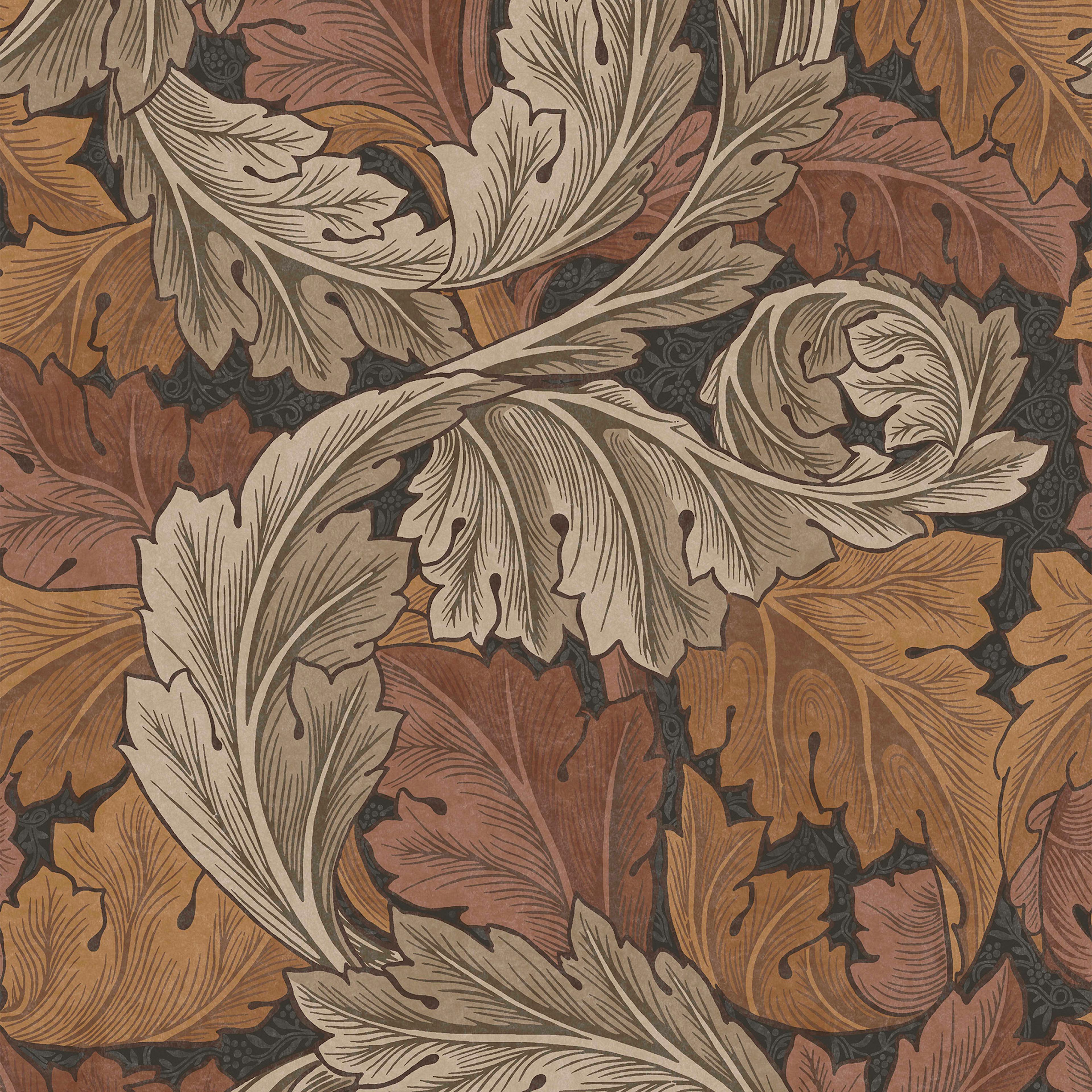 Tapet William Morris At Home Acanthus 124224 EasyUp, Mönstrad Orange