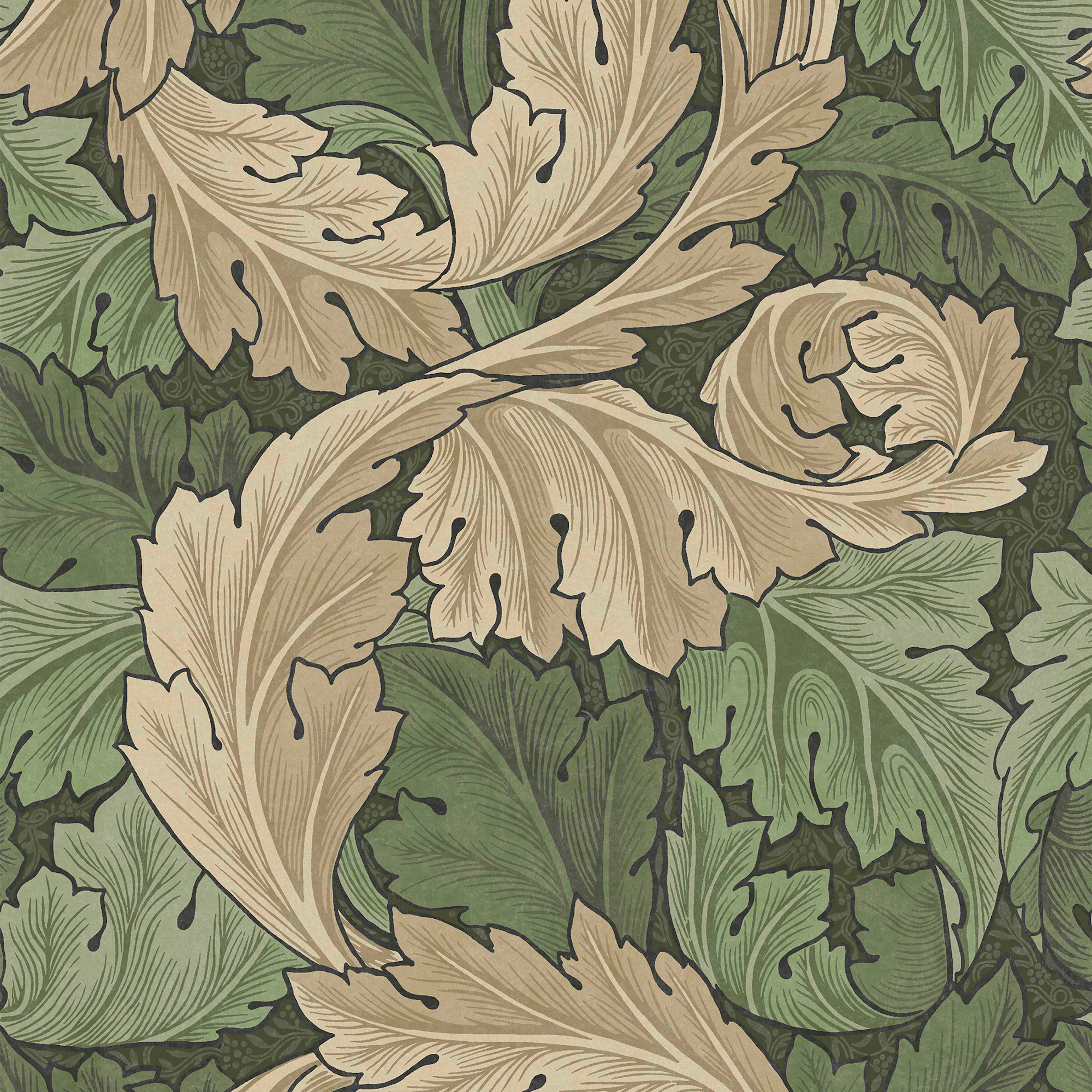 Tapet William Morris At Home Acanthus 124227 EasyUp, Mönstrad