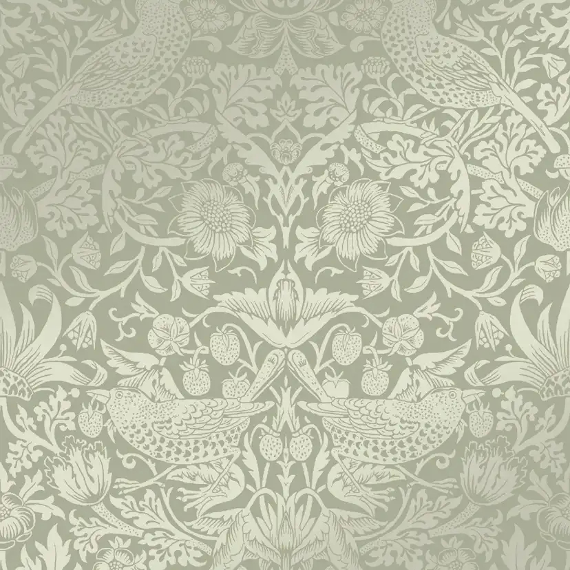 Tapet William Morris At Home Strawberry Thief Fibrous 124237