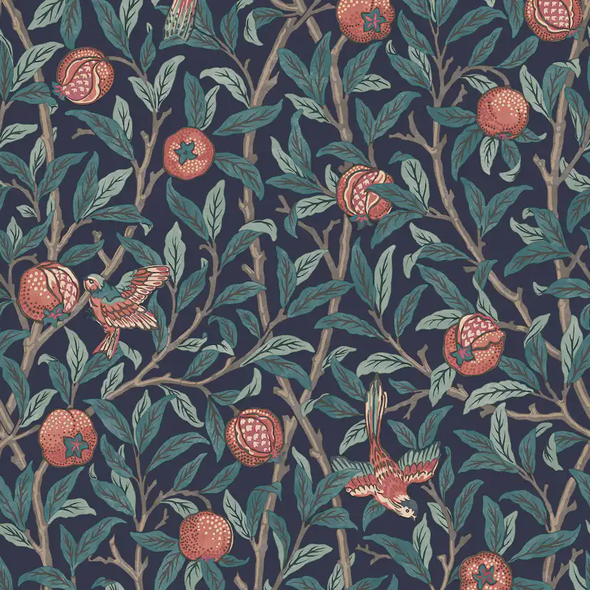 Tapet William Morris At Home Bird & Pomegranate 124259