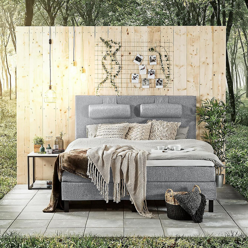 Kontinentalsäng Bedly Lucky Paket Slät 160x200