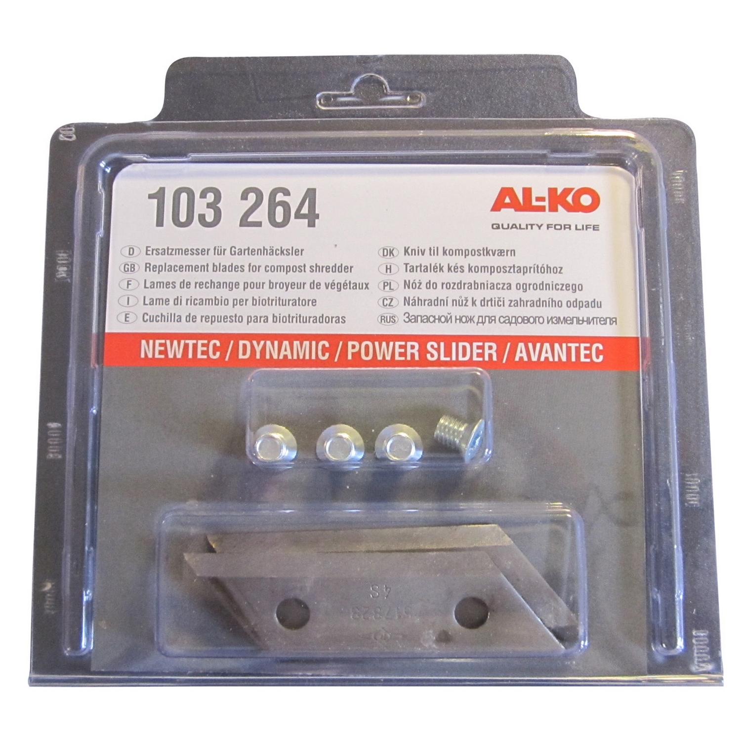 Knivset AL-KO Kompostkvarn