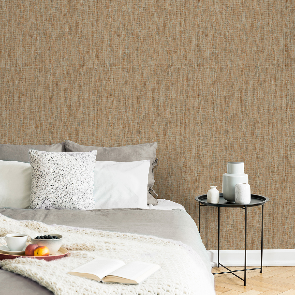 Tapet Superfresco Easy Canvas Brun