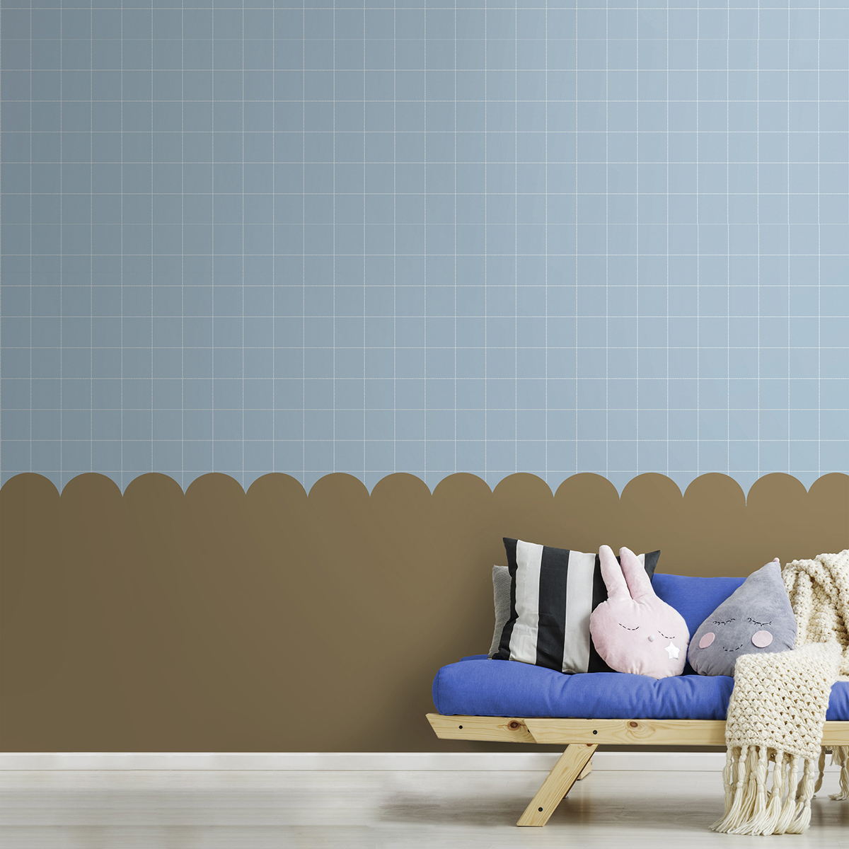 Tapet Superfresco Easy Square Blå