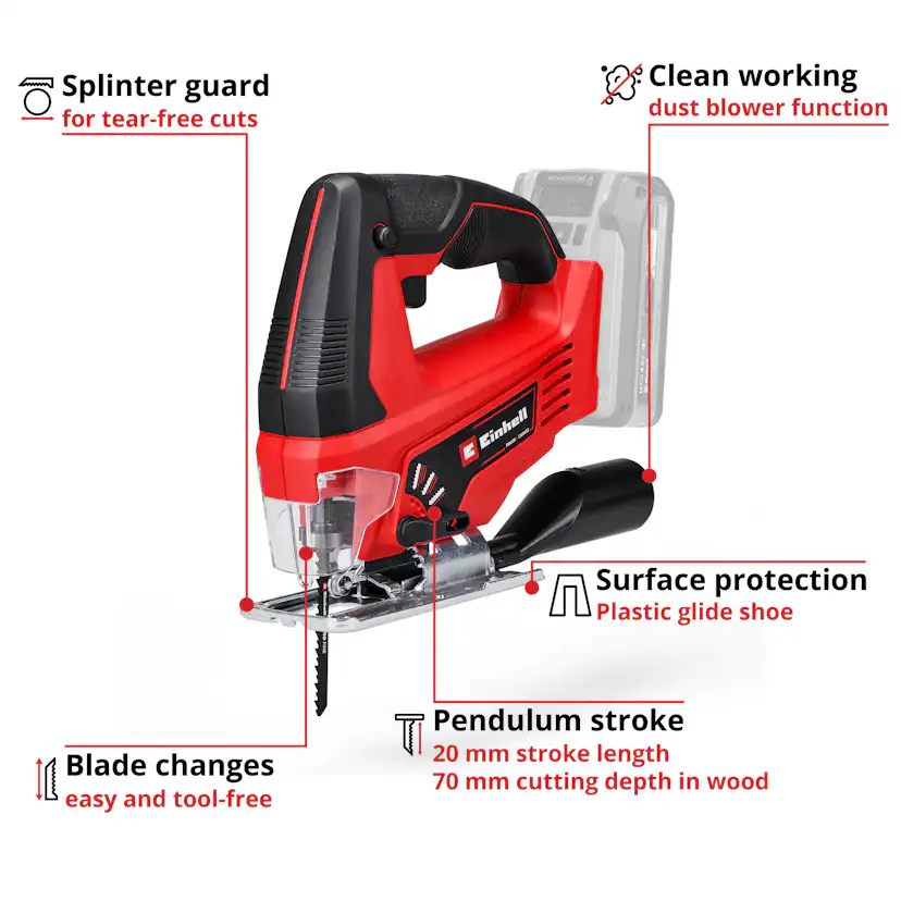 Sticksåg Einhell TC-JS 18 Li-Solo
