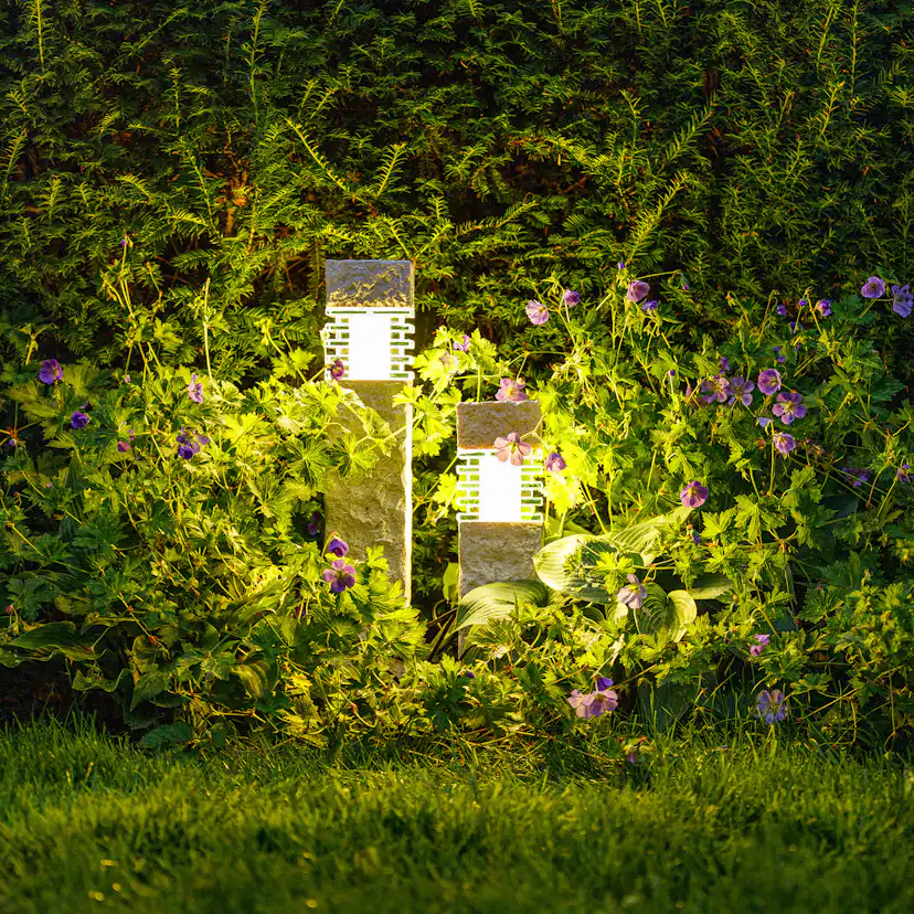 Pollare Gardenlights Nepos Stenstolpe LED Utebelysning