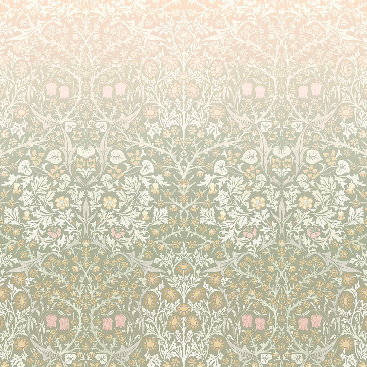 Fototapet William Morris At Home Blackthorn Sage & Pink