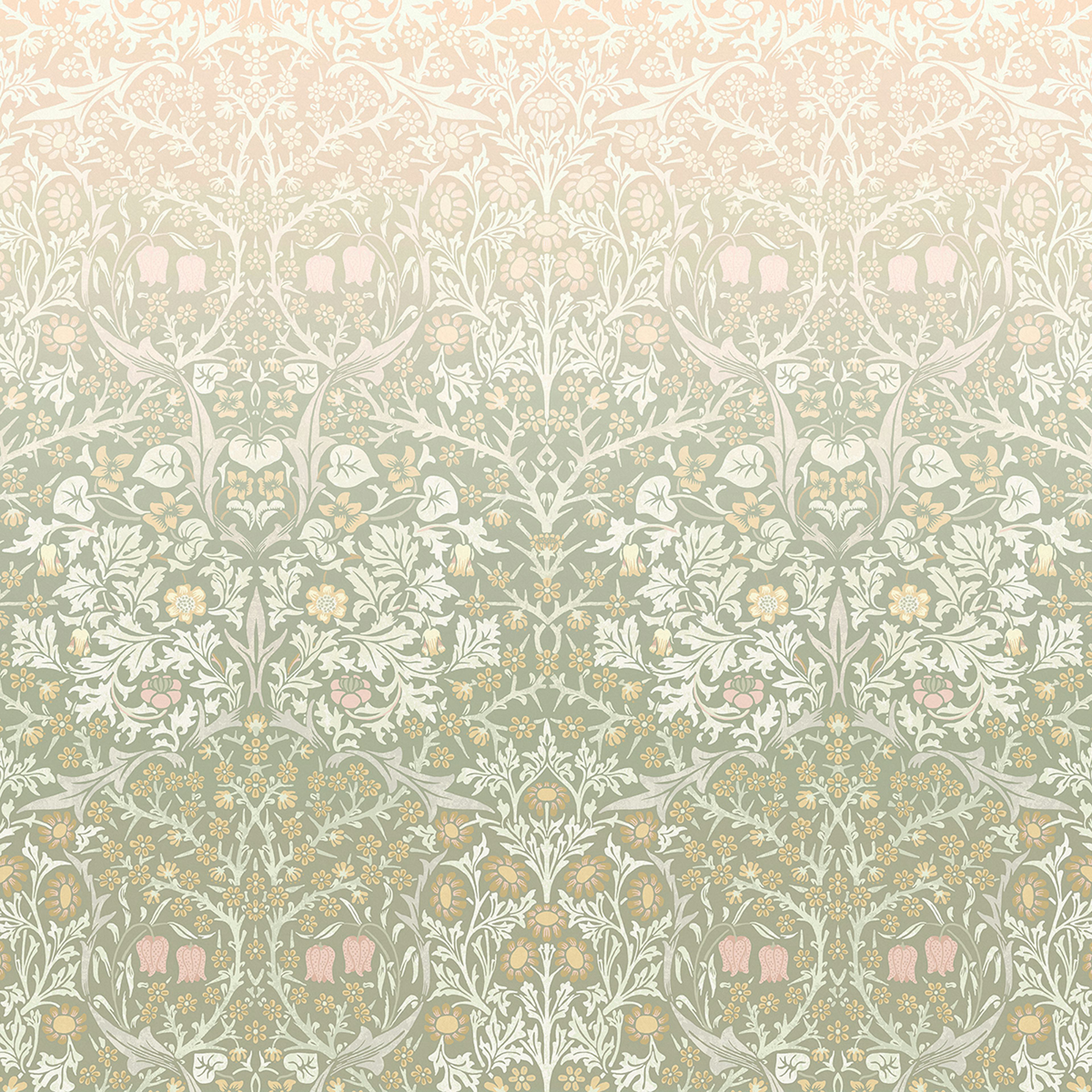 Fototapet William Morris At Home Blackthorn Sage & Pink