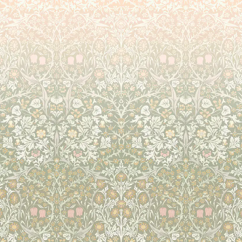 Fototapet William Morris At Home Blackthorn Sage & Pink