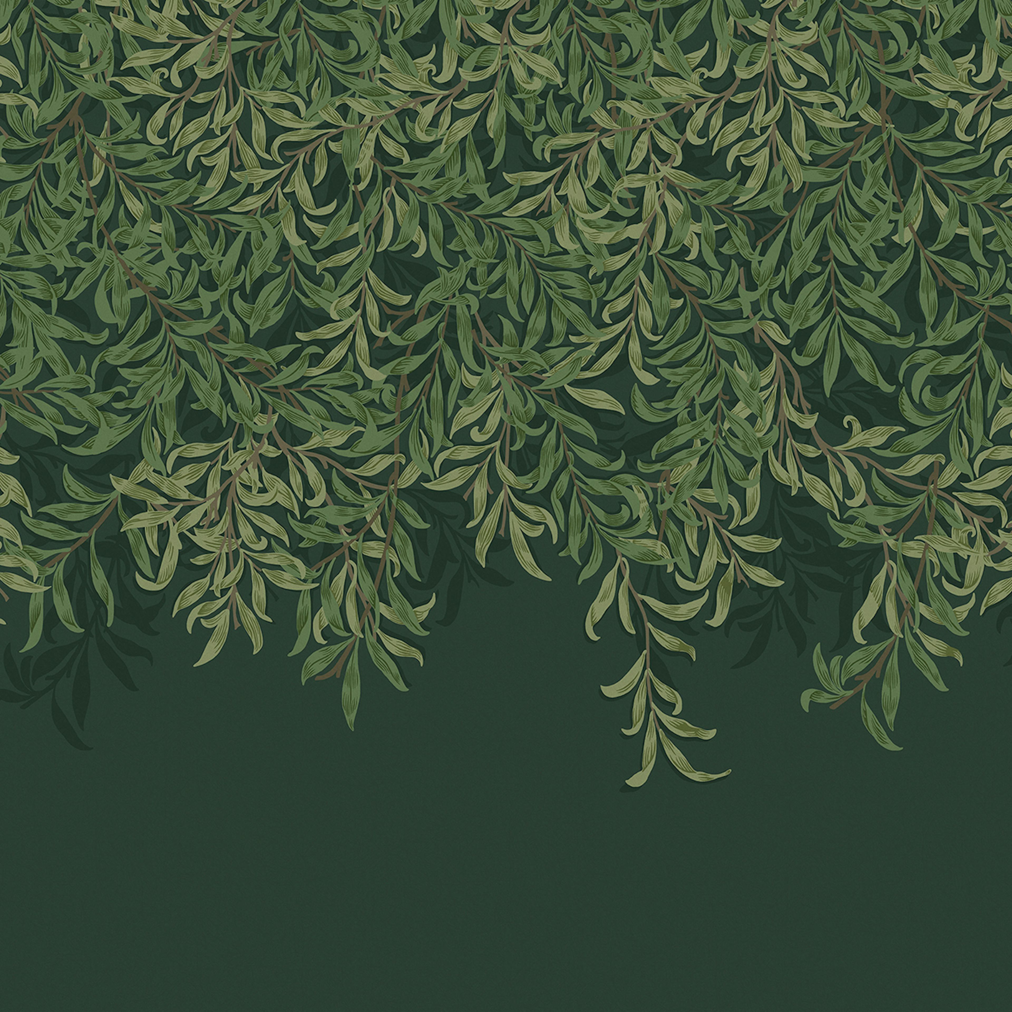 Fototapet William Morris At Home Willow Bough Deep Green