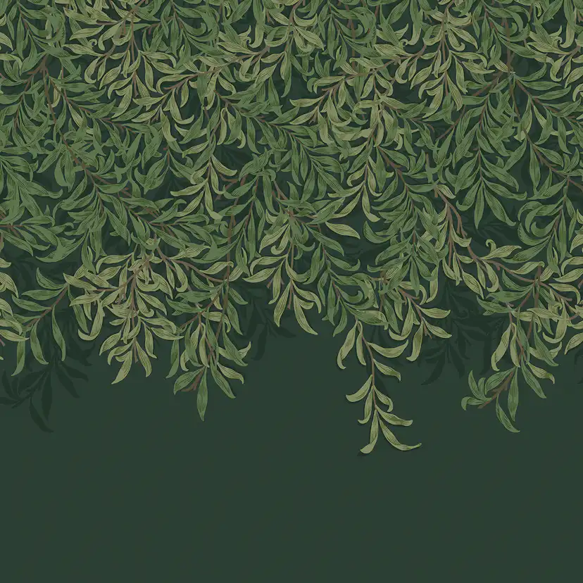 Fototapet William Morris At Home Willow Bough Deep Green
