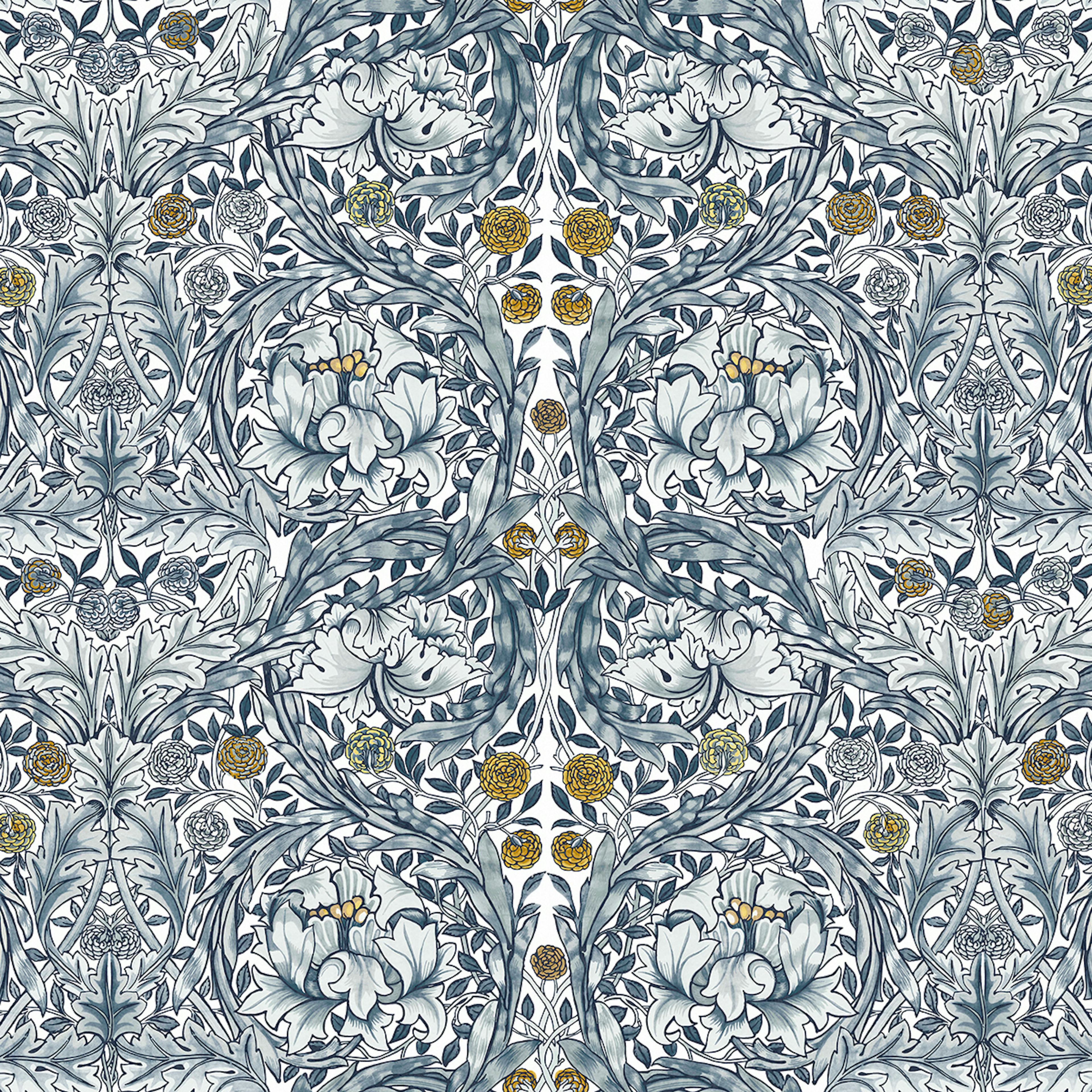 Fototapet William Morris At Home African Marigold Blue