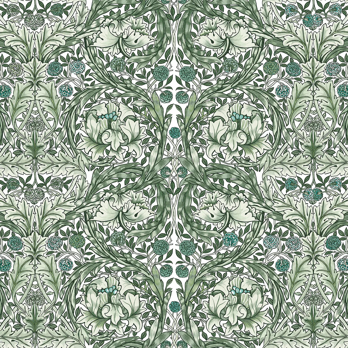 Fototapet William Morris At Home African Marigold Green