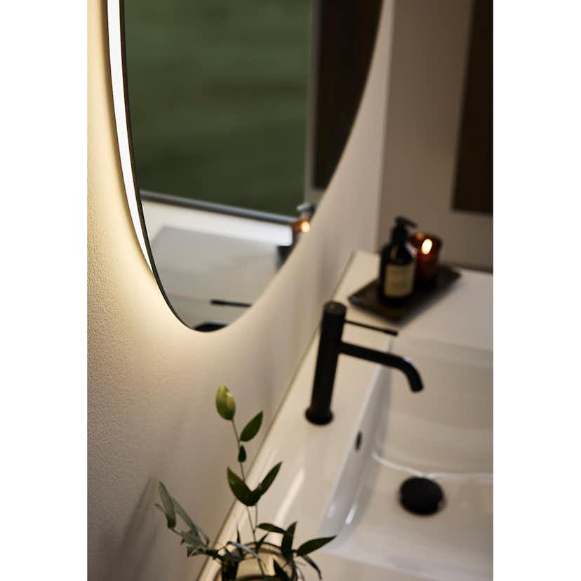 Spegel Hafa Ellipse LED 1000x750