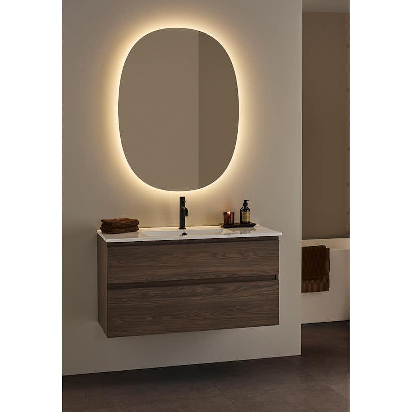 Spegel Hafa Ellipse LED 1000x750