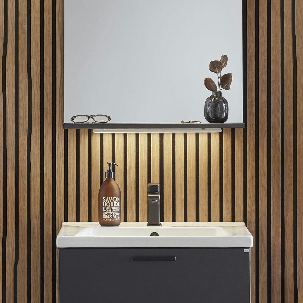 Underbelysning Hafa Store 430 Matt Aluminium Badrumslampa