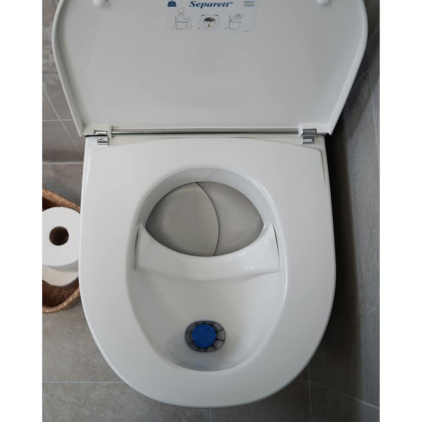 Fritidstoalett Separett Tiny® urinseparerande toalett med urinledning