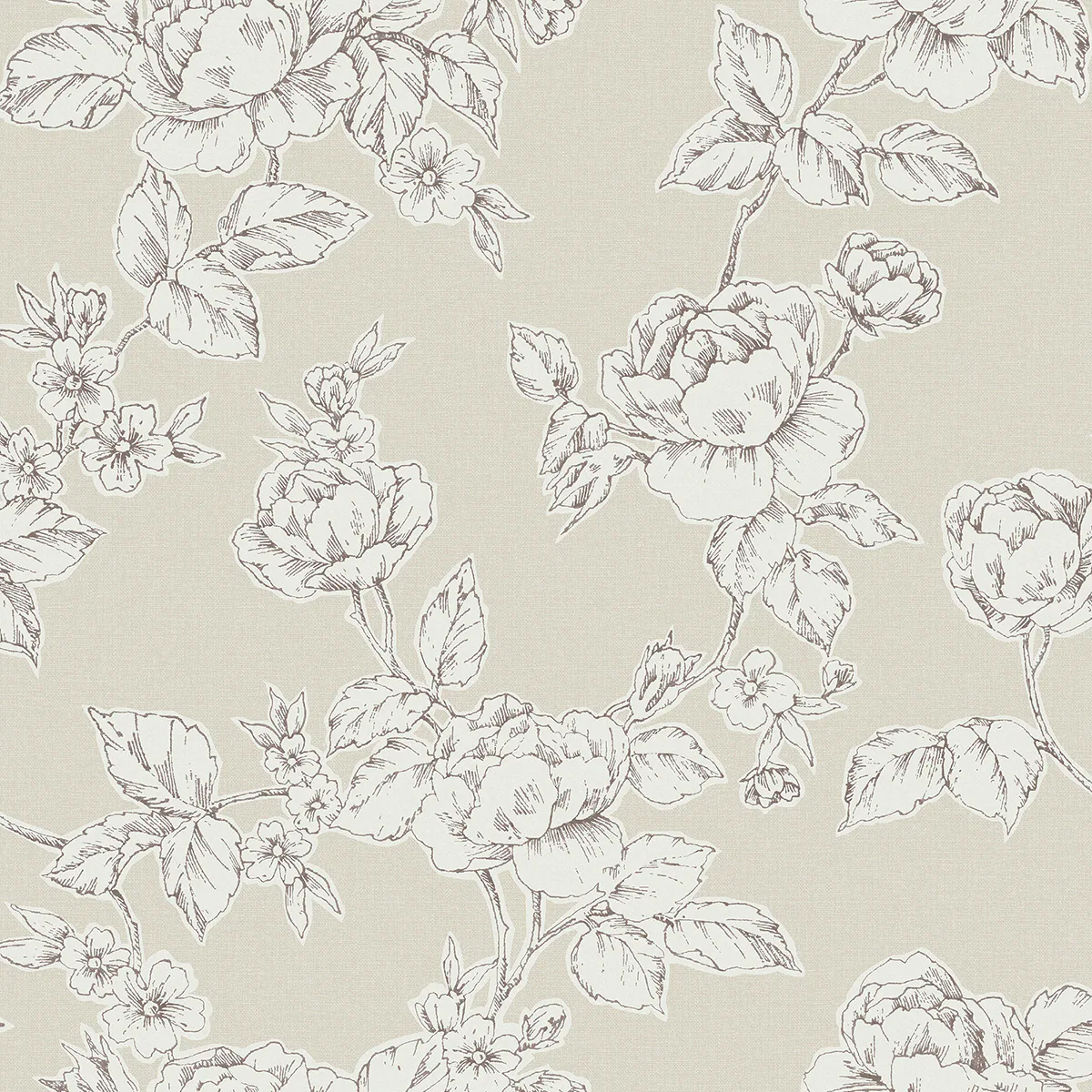 Tapet Laura Ashley Pollington Roses Naturell