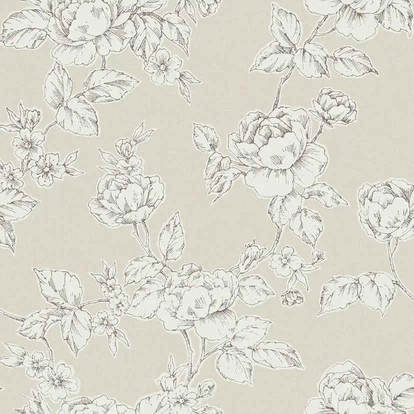 Tapet Laura Ashley Pollington Roses Naturell