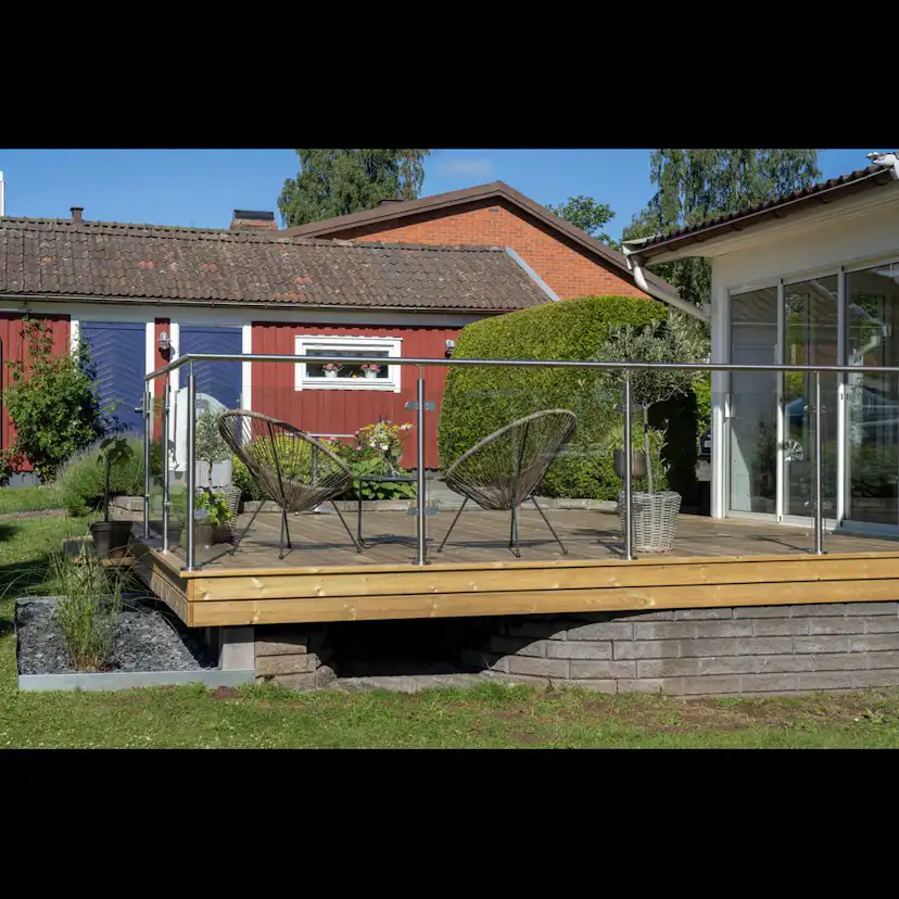 Mellanstolpe Skotte Garden Utsikt