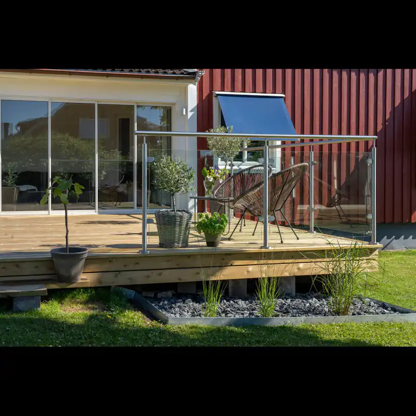 Mellanstolpe Skotte Garden Utsikt