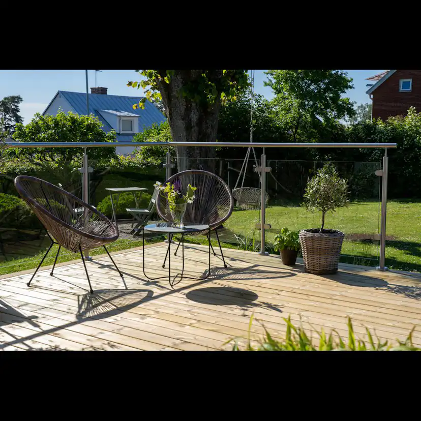 Mellanstolpe Skotte Garden Utsikt