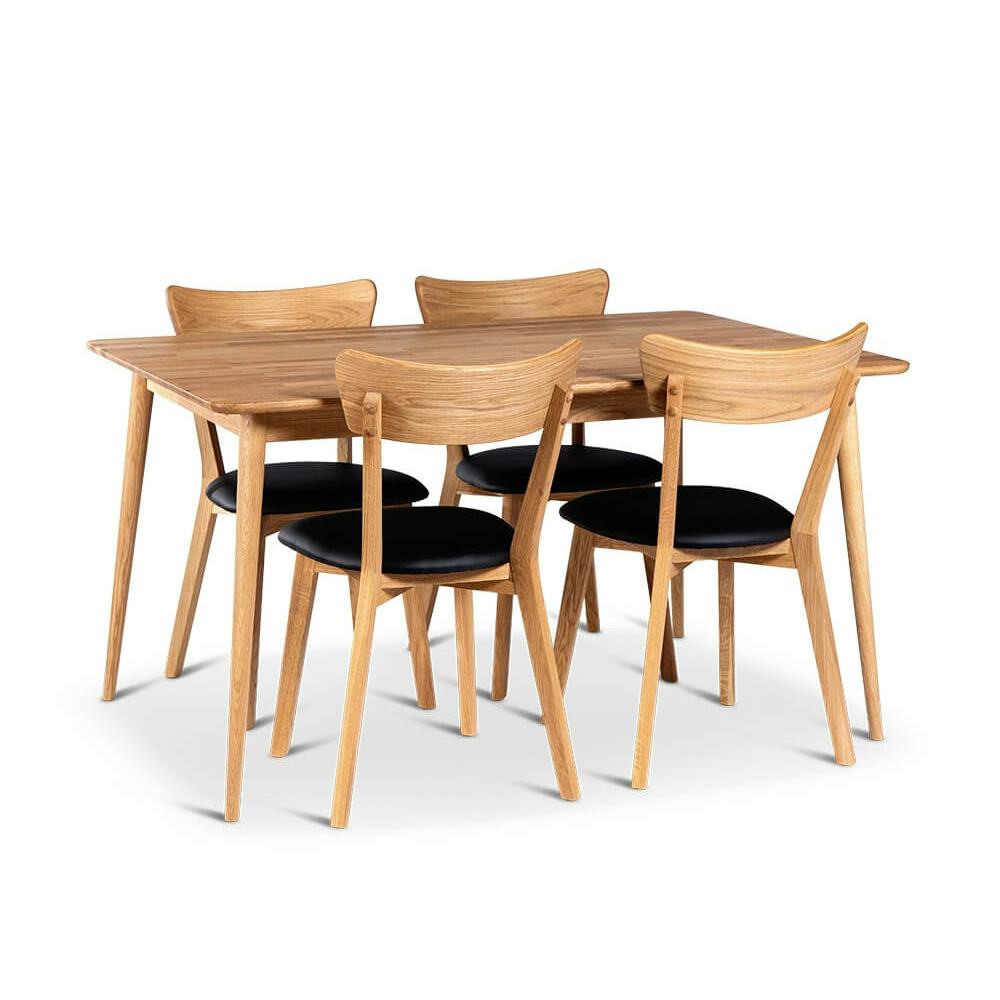 Matgrupp Stenexpo Alborg med 4 Växjö Stolar