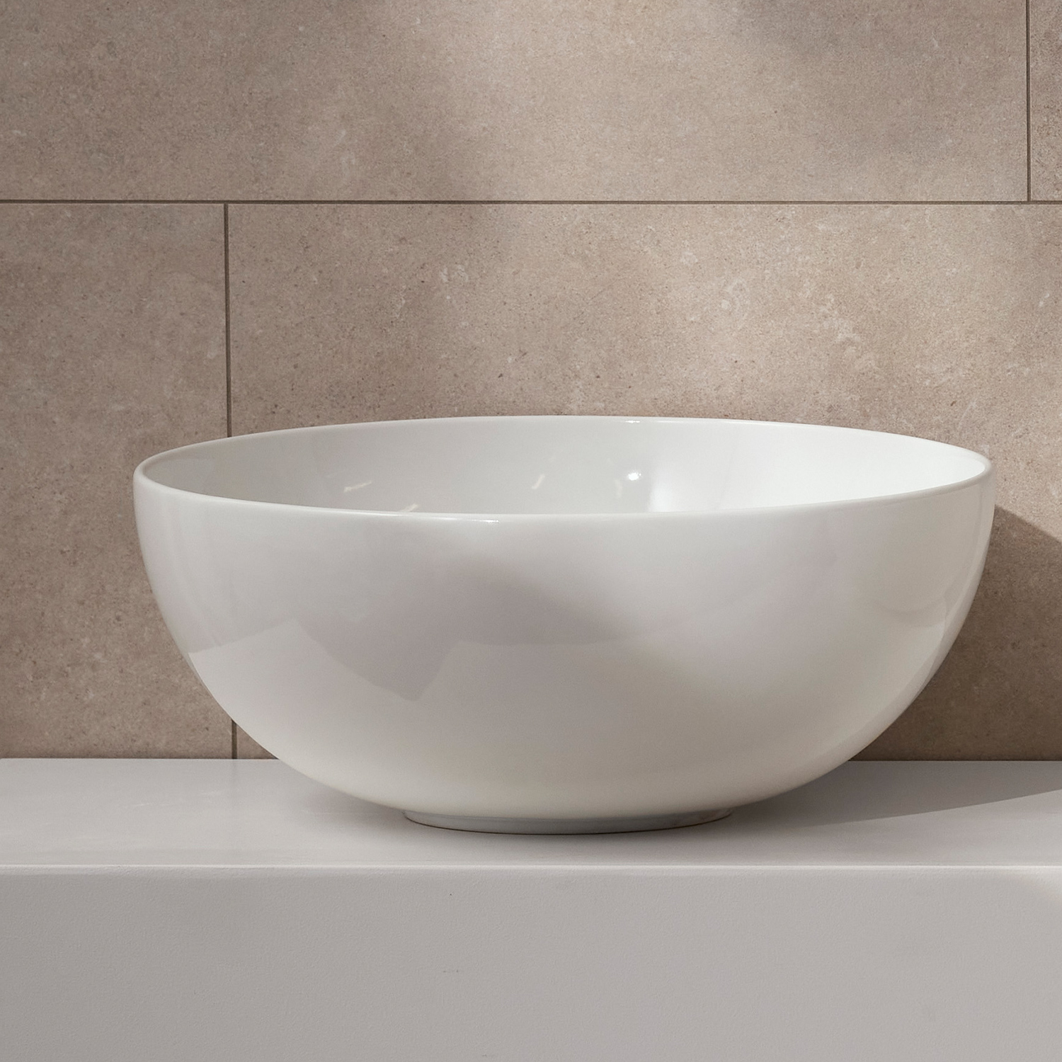 Fristående Tvättställ Miller Badrum Bowl Porslin Vit