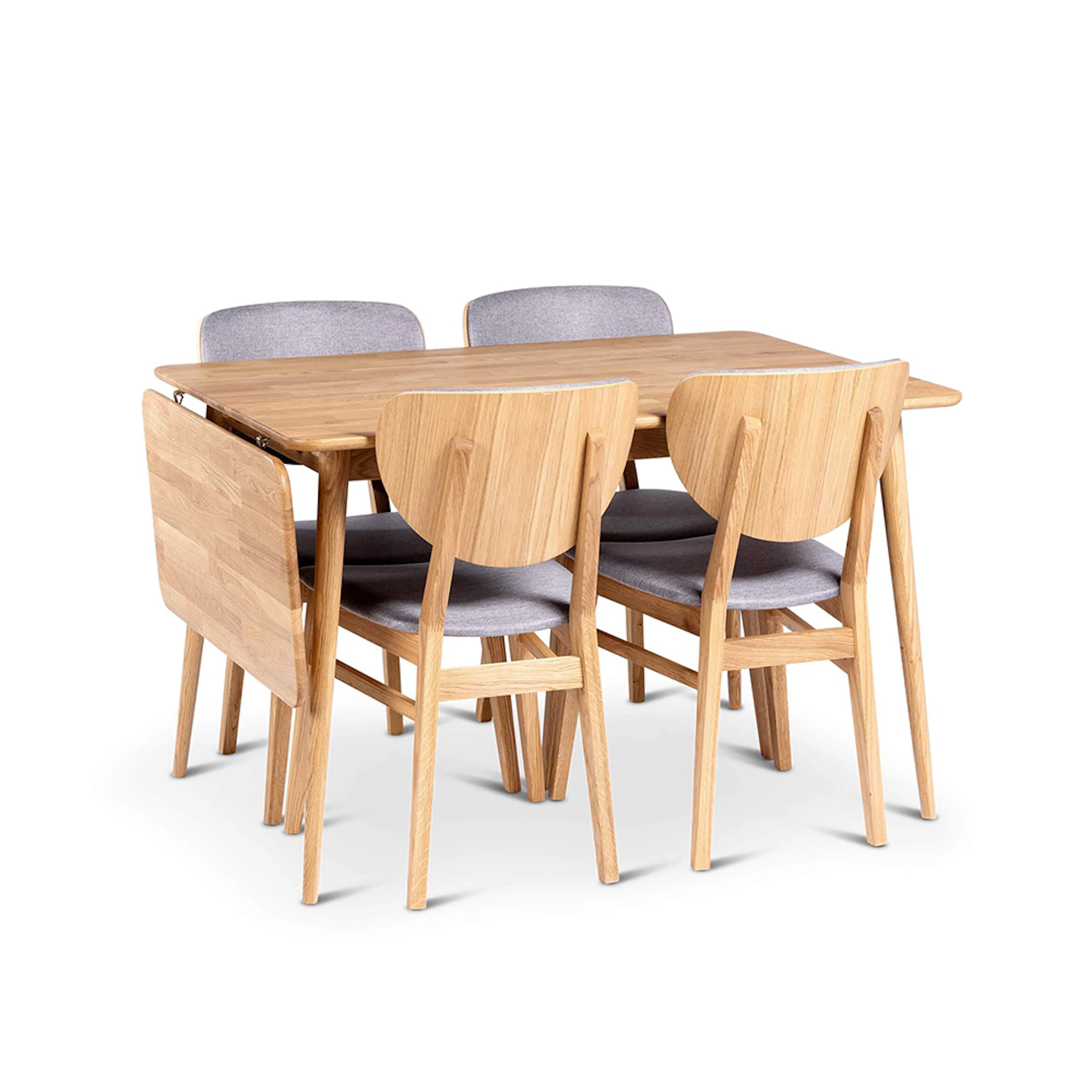 Matgrupp Stenexpo Alborg Klaffbord med 4 Tjörn Stolar