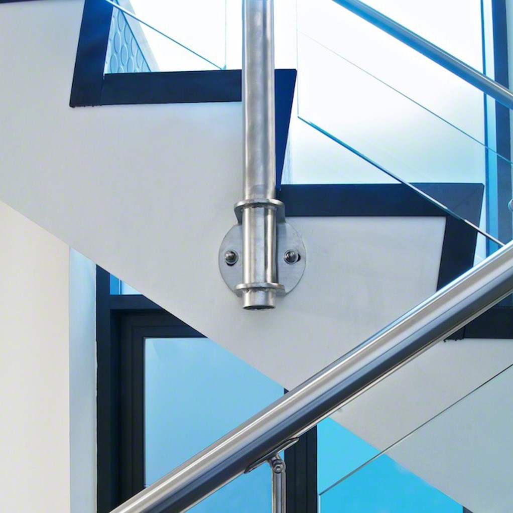 Räckesstolpe Herrljunga Ledstångsfabrik Utanpåliggande Dubbel Inomhus Konsol 0551