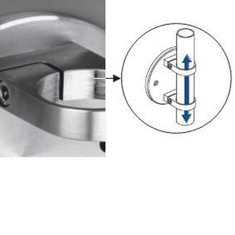 Räckesstolpe Herrljunga Ledstångsfabrik Utanpåliggande Hörn Inomhus Konsol 0551