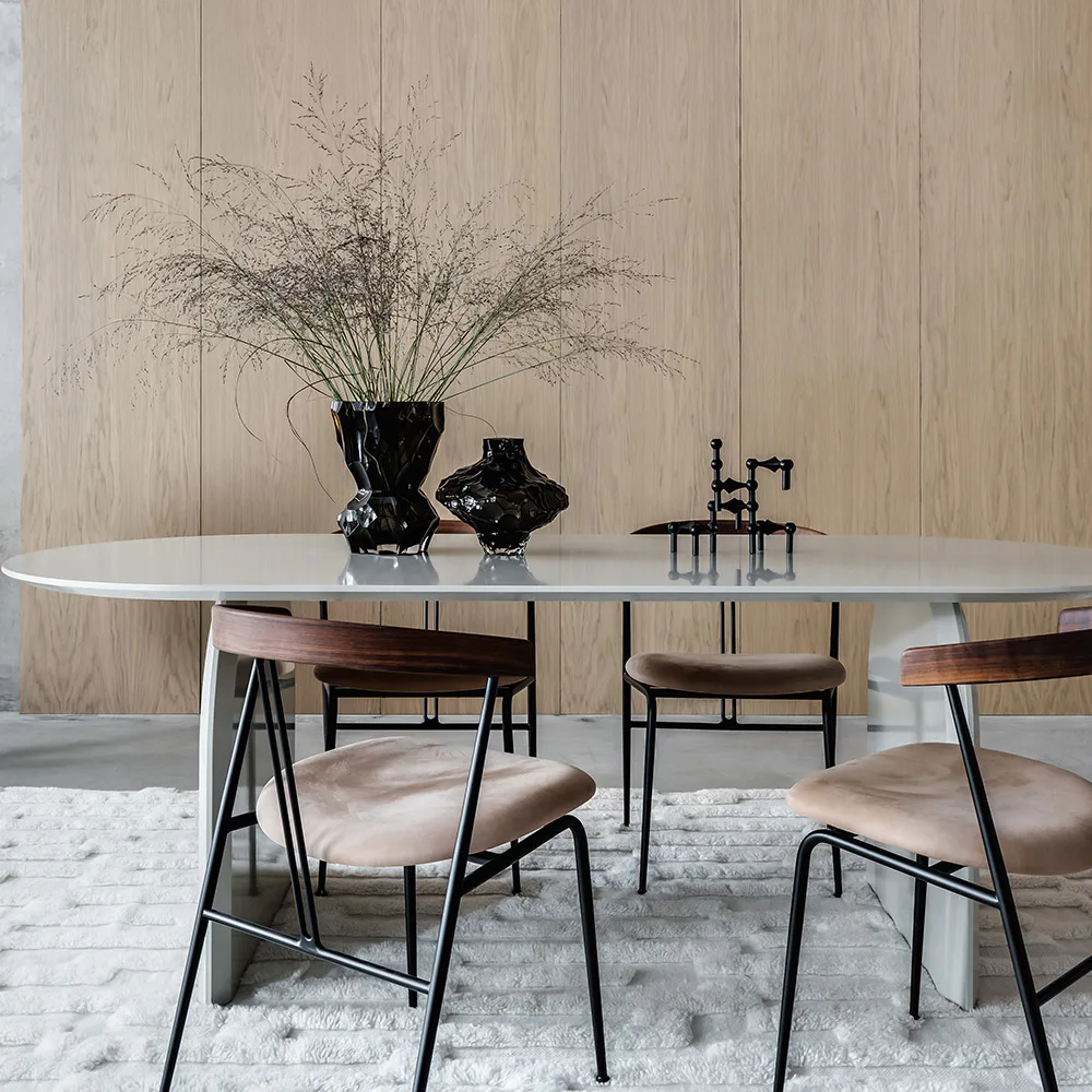 Designpanel Wood on wall Ek Ljus Lackad