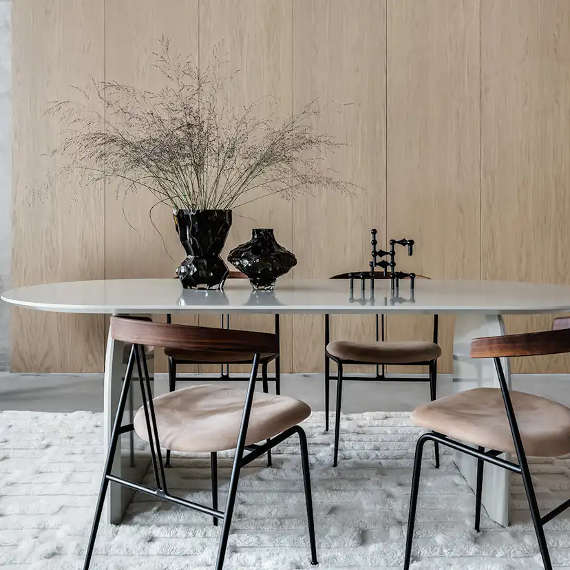 Designpanel Wood on wall Ek Ljus Lackad