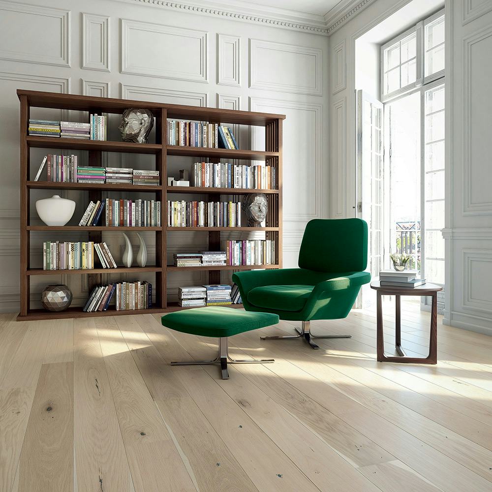 Parkettgolv Moland Burghley Wideplank Ek Vitolja