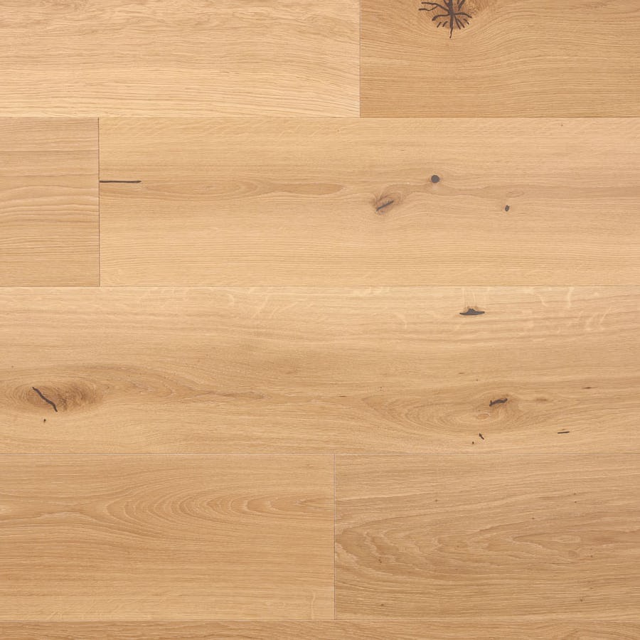 Parkettgolv Moland Sandgate Plank Ek Living Hårtdvaxolja Vit Lätt Borstad