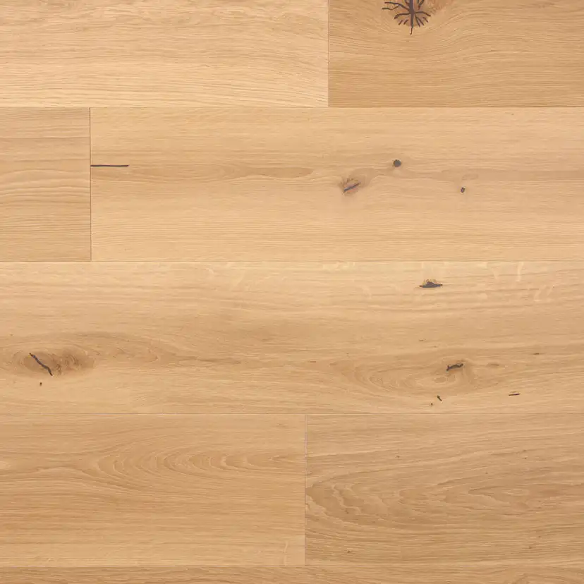 Parkettgolv Moland Sandgate Plank Ek Living Hårtdvaxolja Vit Lätt Borstad