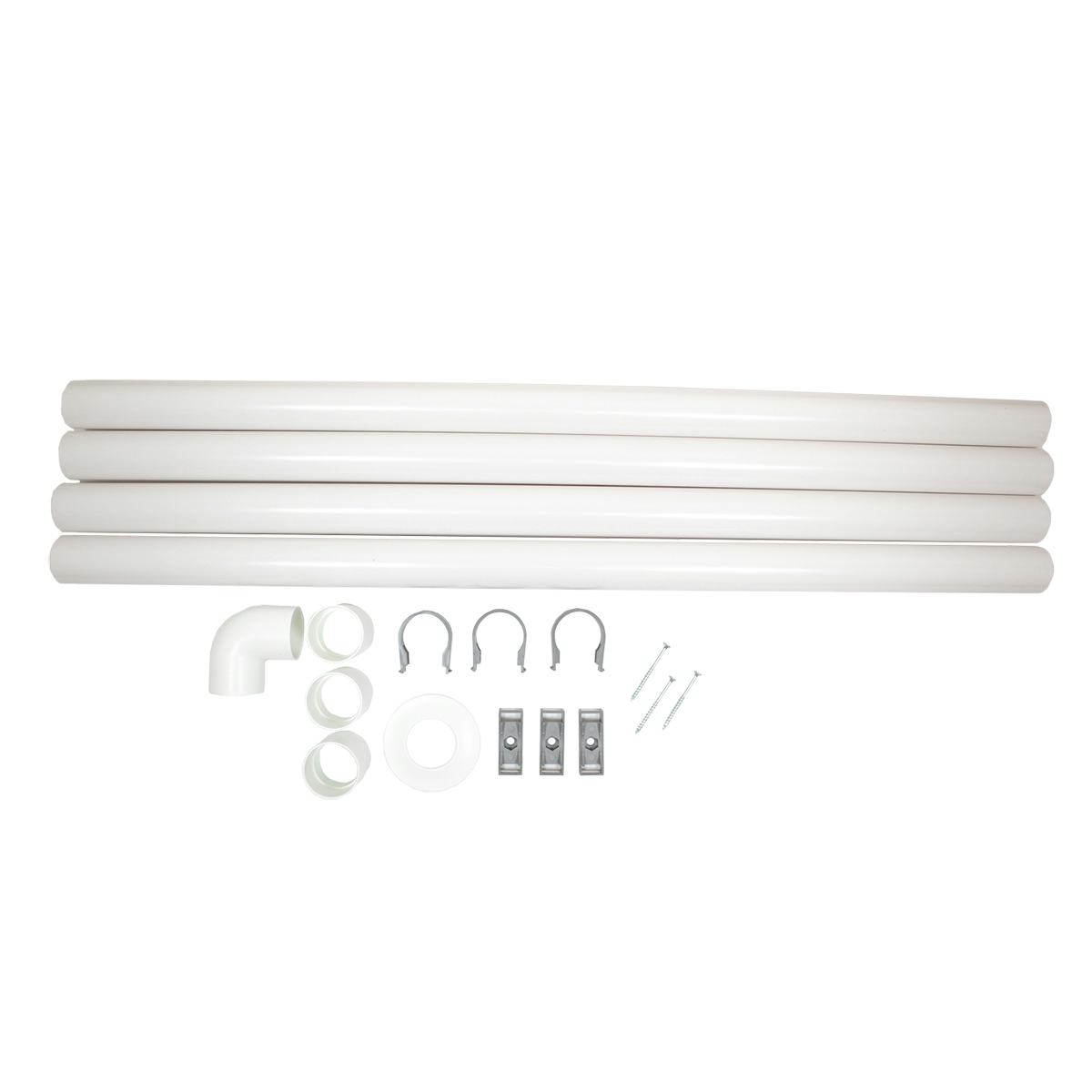 Ventilationssats Separett Tiny® 4m rör, inkl. Skarv & fästen